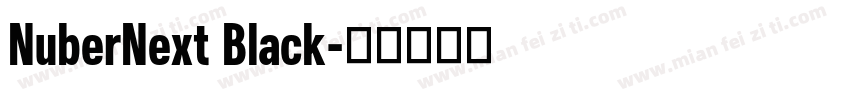 NuberNext Black字体转换